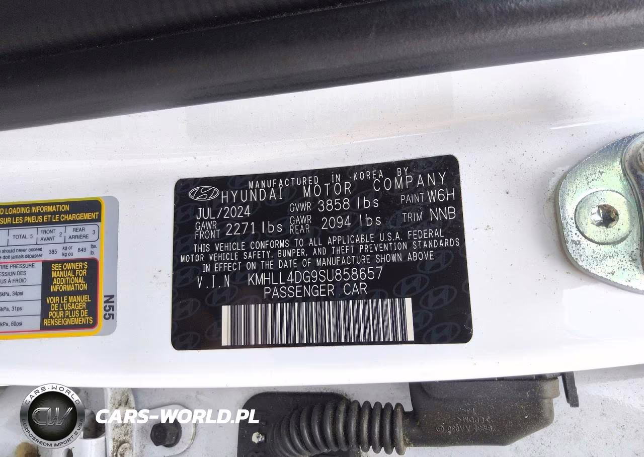 2025 Hyundai Elantra Se VIN:KMHLL4DG9SU858657 - 12