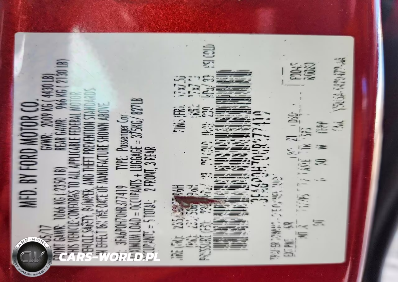 2017 Ford Fusion Se VIN:3FA6P0H70HR377419 - 12