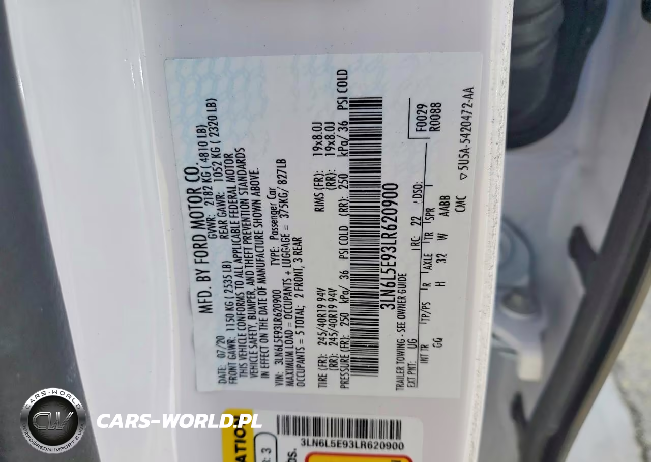 2020 Lincoln Mkz Reserve VIN:3LN6L5E93LR620900 - 12