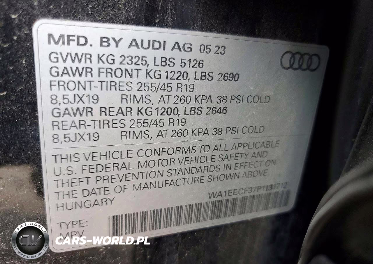 2023 Audi Q3 Premium Plus S Line 45 VIN:WA1EECF37P1131712 - 13