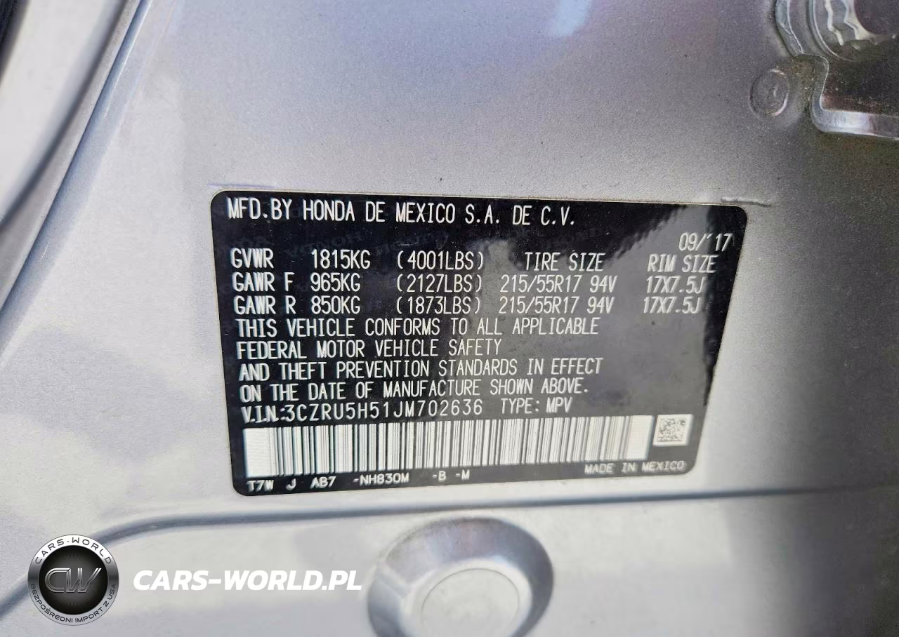 2018 Honda Hr-V Ex VIN:3CZRU5H51JM702636 - 13