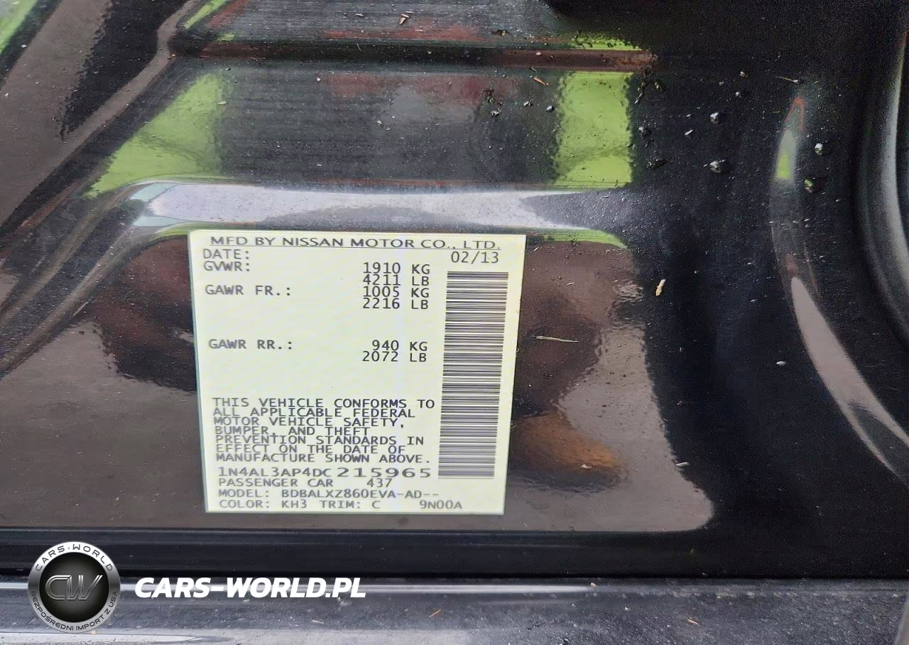 2013 Nissan Altima 2.5 VIN:1N4AL3AP4DC215965 - 13