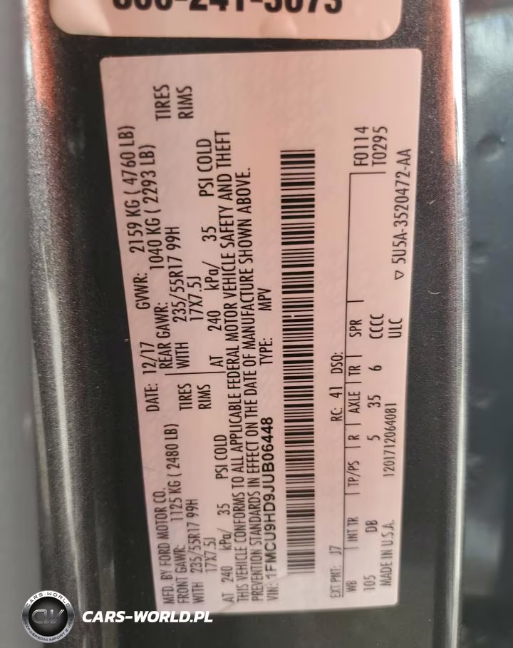 2018 Ford Escape Sel VIN:1FMCU9HD9JUB06448 - 13
