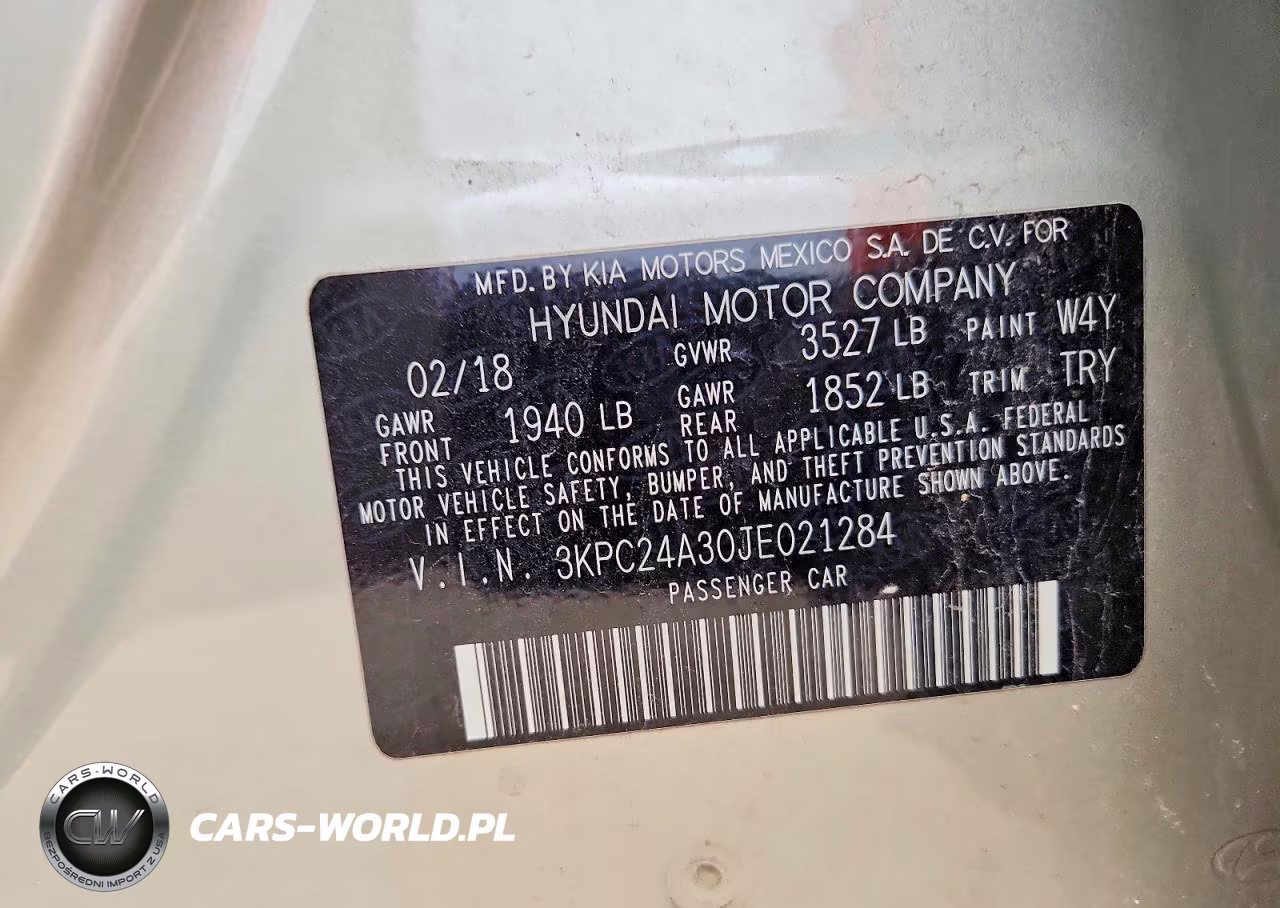 2018 Hyundai Accent Se VIN:3KPC24A30JE021284 - 12