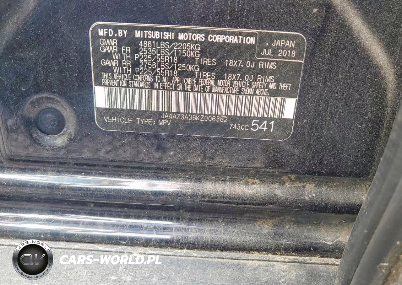 2019 Mitsubishi Outlander Se VIN:JA4AZ3A36KZ006382 - 13