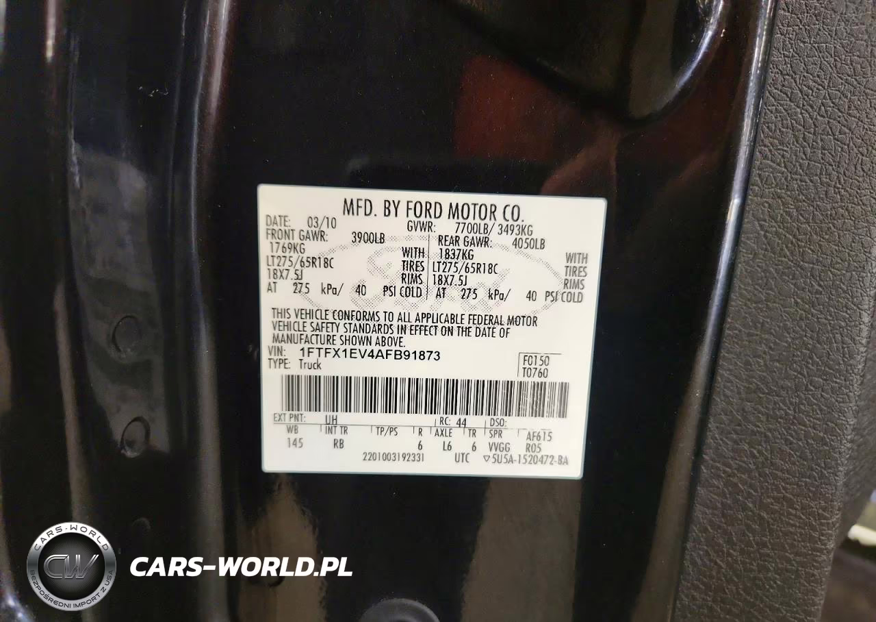 2010 Ford F150 Super Cab VIN:1FTFX1EV4AFB91873 - 12