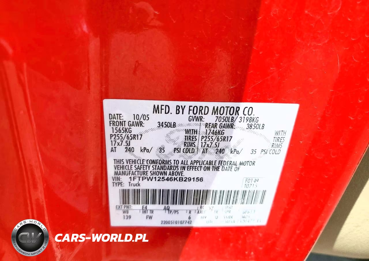 2006 Ford F150 Supercrew VIN:1FTPW12546KB29156 - 12