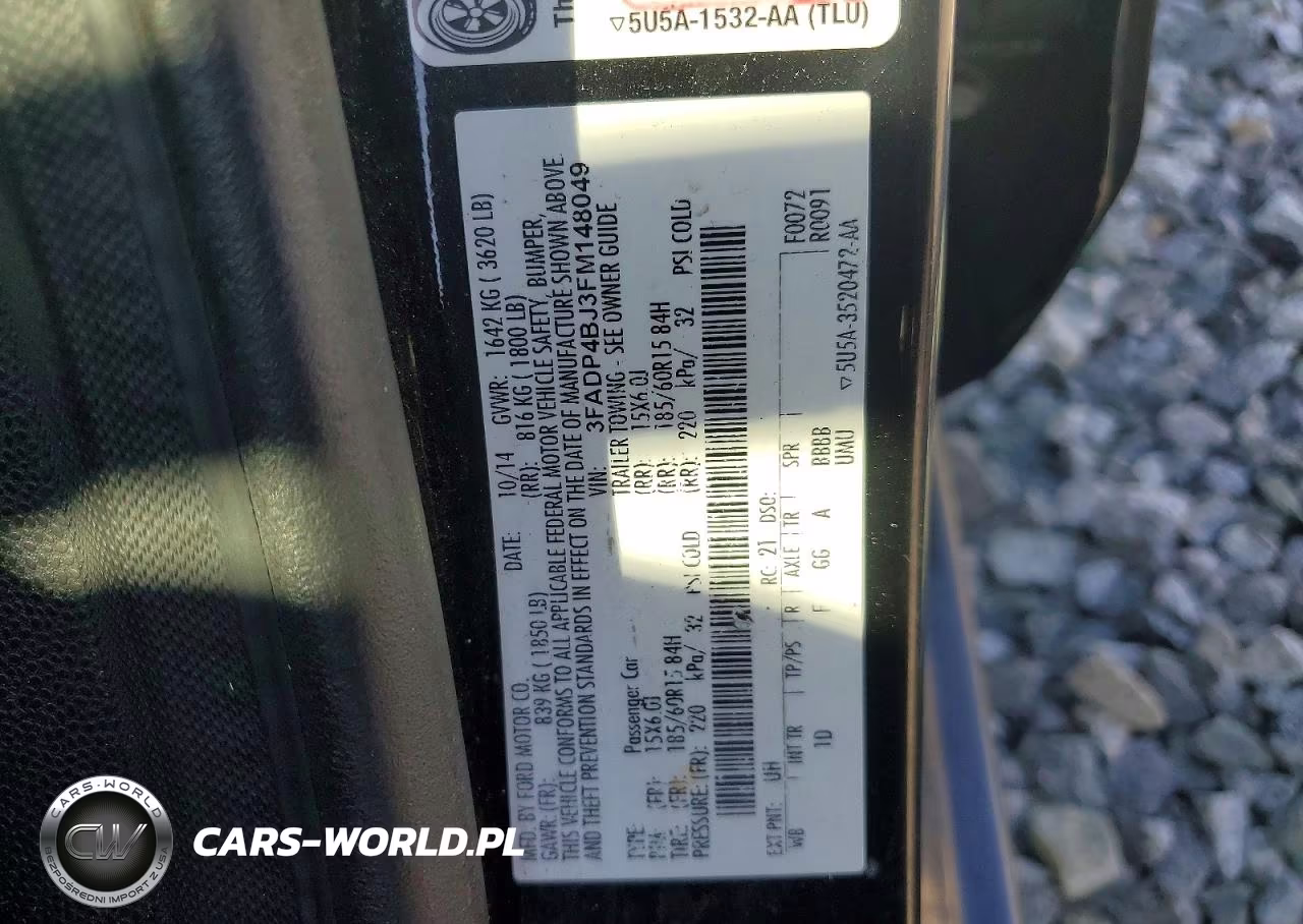 2015 Ford Fiesta Se VIN:3FADP4BJ3FM148049 - 12