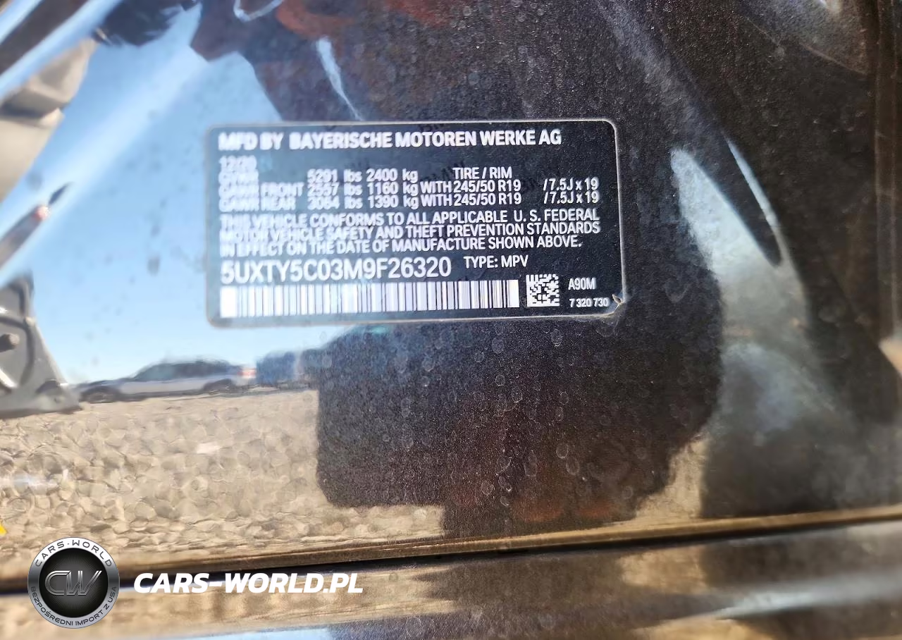 2021 BMW X3 xDrive30I VIN:5UXTY5C03M9F26320 - 13