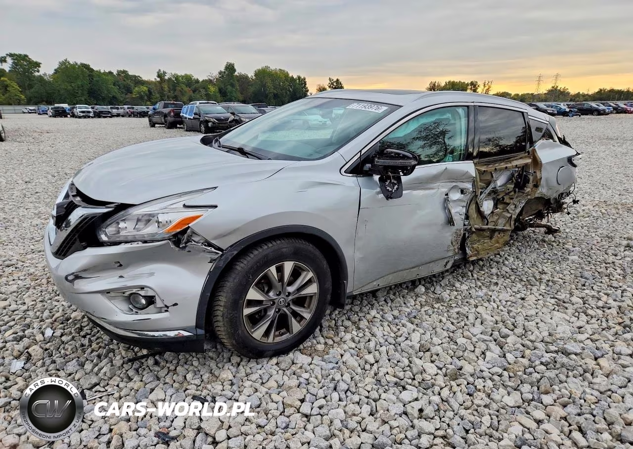 2017 Nissan Murano Sl VIN:5N1AZ2MH3HN173611 - 1