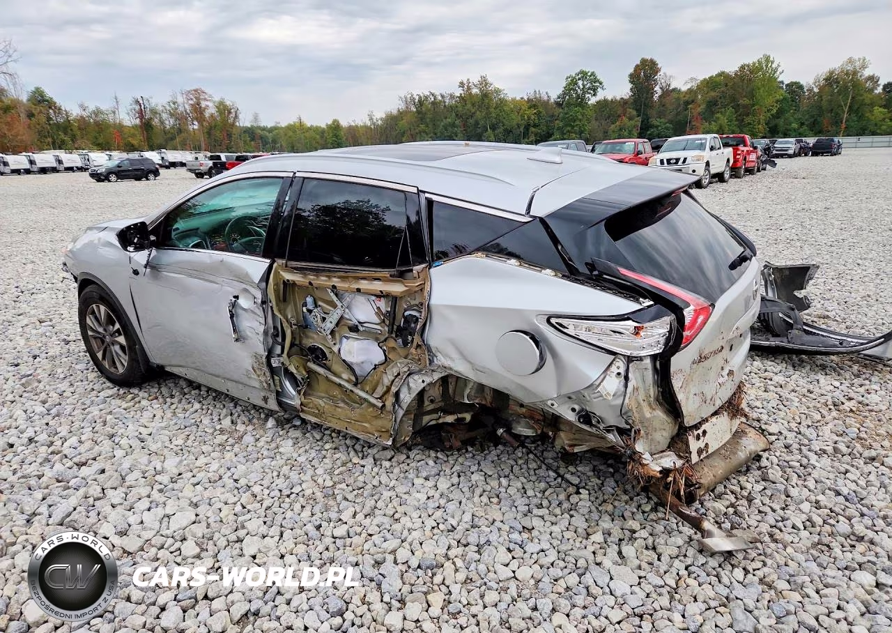 2017 Nissan Murano Sl VIN:5N1AZ2MH3HN173611 - 2