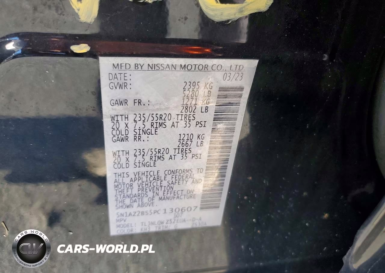 2023 Nissan Murano Sv VIN:5N1AZ2BS5PC130607 - 14