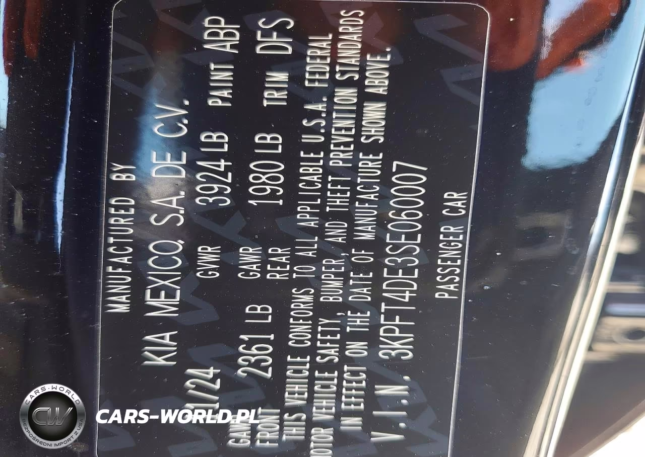 2025 Kia K4 Lxs VIN:3KPFT4DE3SE060007 - 12