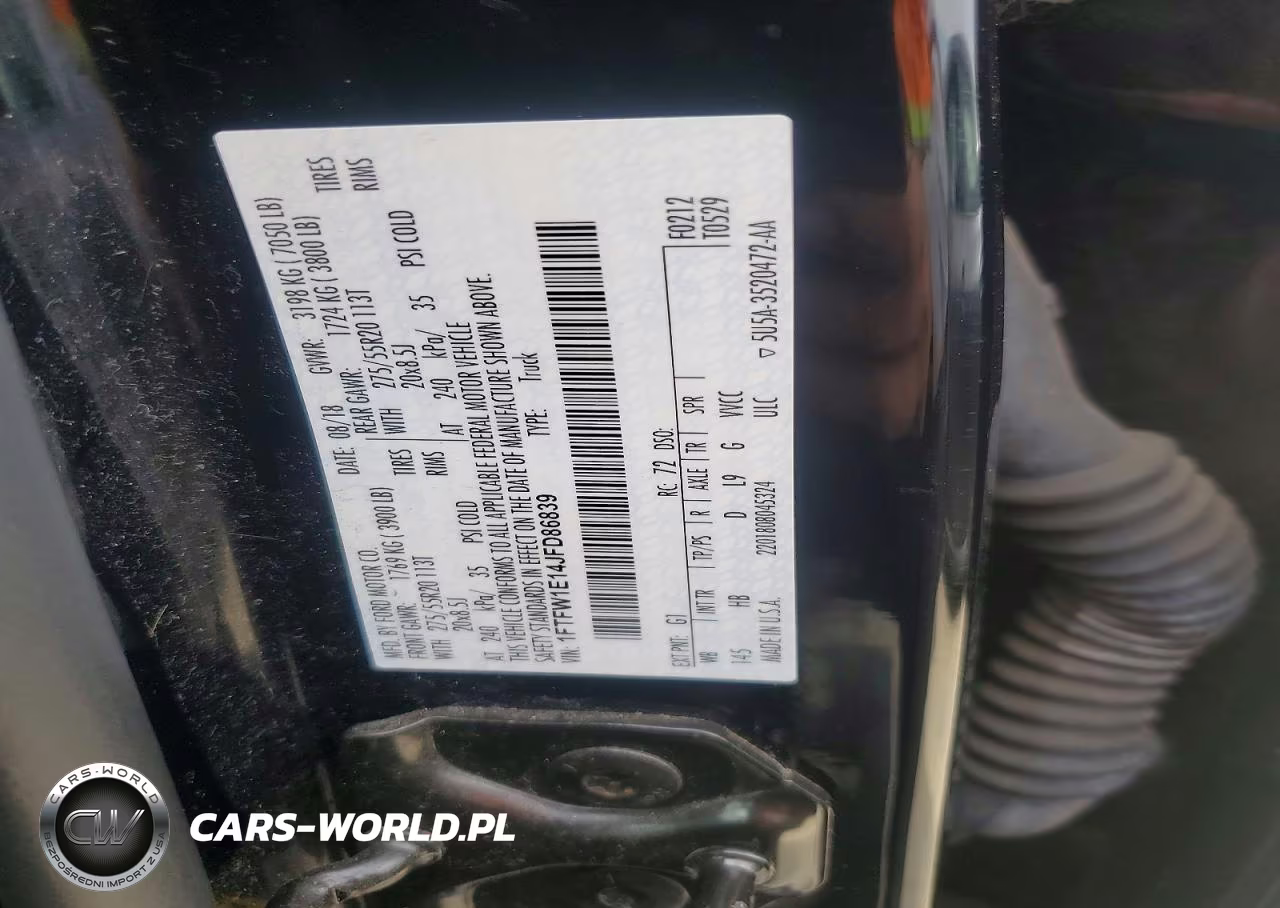 2018 Ford F150 Supercrew VIN:1FTFW1E14JFD86839 - 12