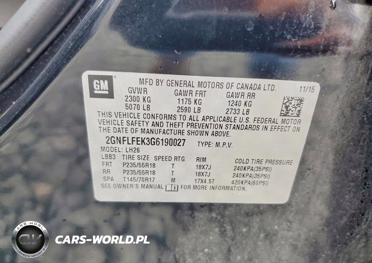 2016 Chevrolet Equinox Lt VIN:2GNFLFEK3G6190027 - 13