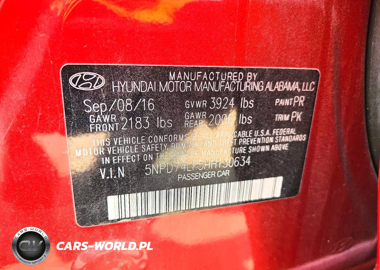 2017 Hyundai Elantra Se VIN:5NPD74LF5HH130634 - 12