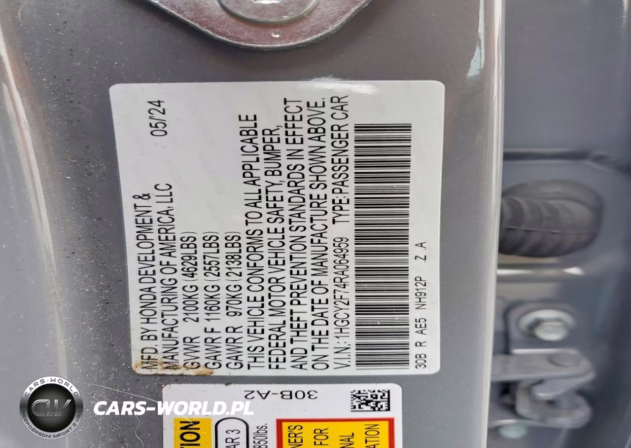2024 Honda Accord Hybrid Sport-L VIN:1HGCY2F74RA064959 - 12