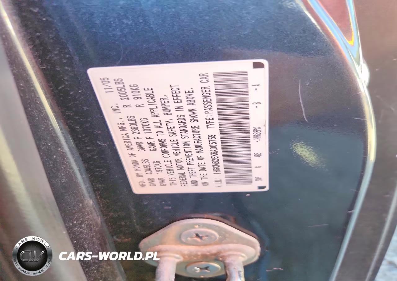 2006 Honda Accord 3.0 Ex VIN:1HGCM826X6A005759 - 12