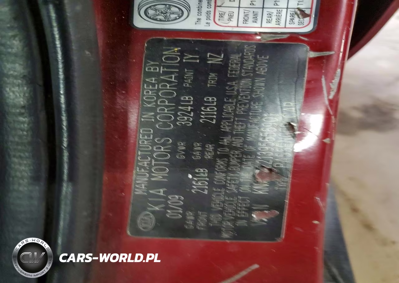 2009 Kia Spectra Lx VIN:KNAFE221395656901 - 12