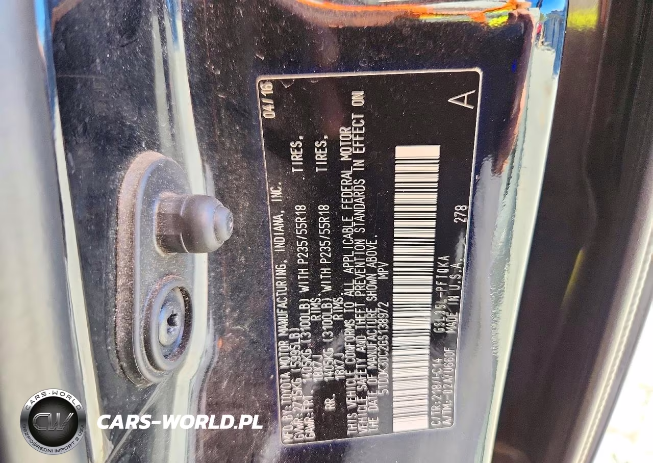 2016 Toyota Sienna Xle Premium 7-Passenger VIN:5TDDK3DC2GS138972 - 13