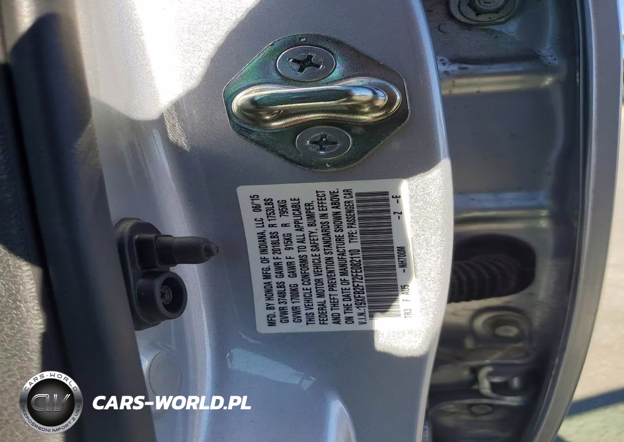 2015 Honda Civic Se VIN:19XFB2F72FE082110 - 12