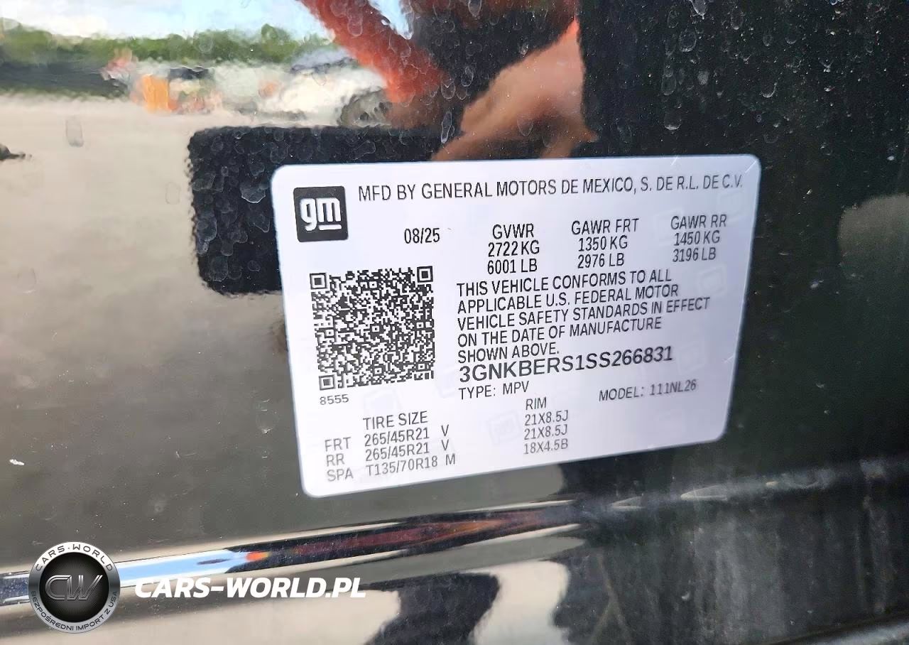 2025 Chevrolet Blazer Rs VIN:3GNKBERS1SS266831 - 13