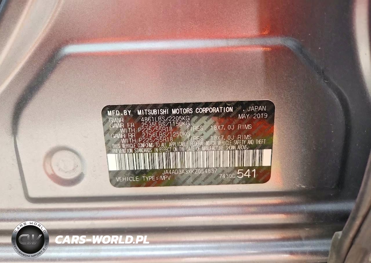 2019 Mitsubishi Outlander Se VIN:JA4AD3A3XKZ054837 - 13