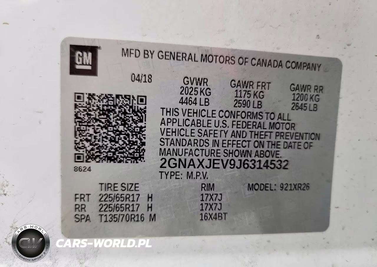 2018 Chevrolet Equinox Lt VIN:2GNAXJEV9J6314532 - 12