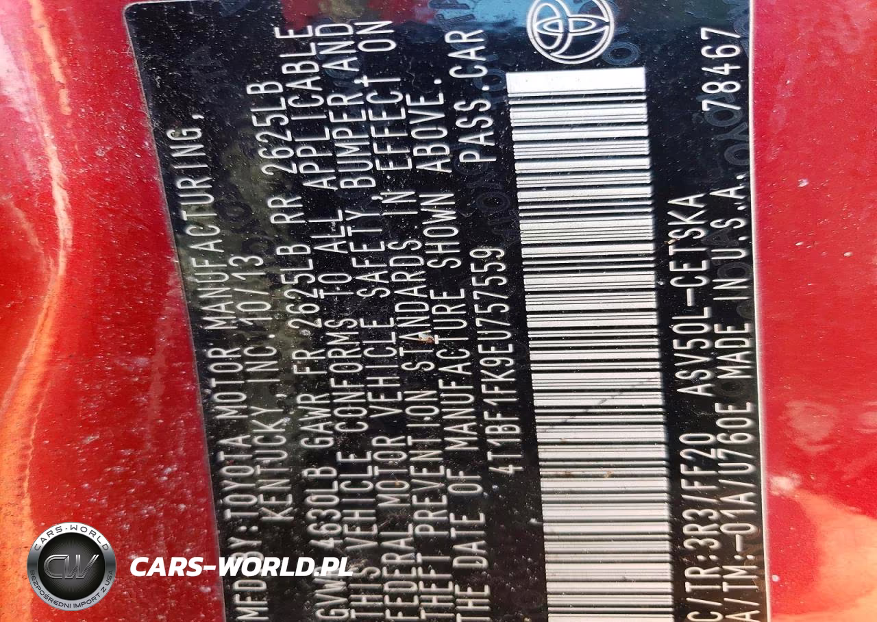2014 Toyota Camry Se VIN:4T1BF1FK9EU757559 - 12