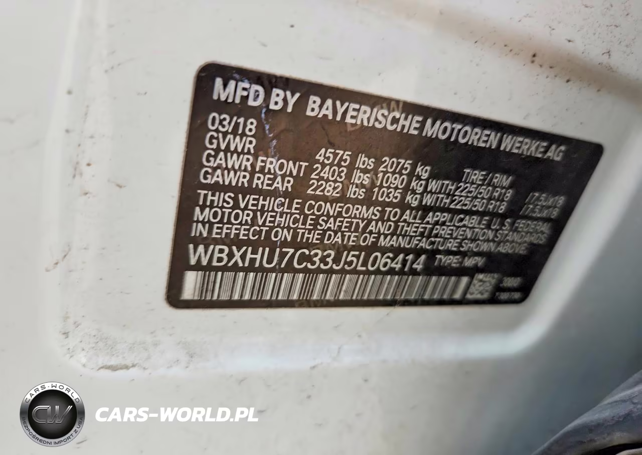 2018 BMW X1 Sdrive28I VIN:WBXHU7C33J5L06414 - 14