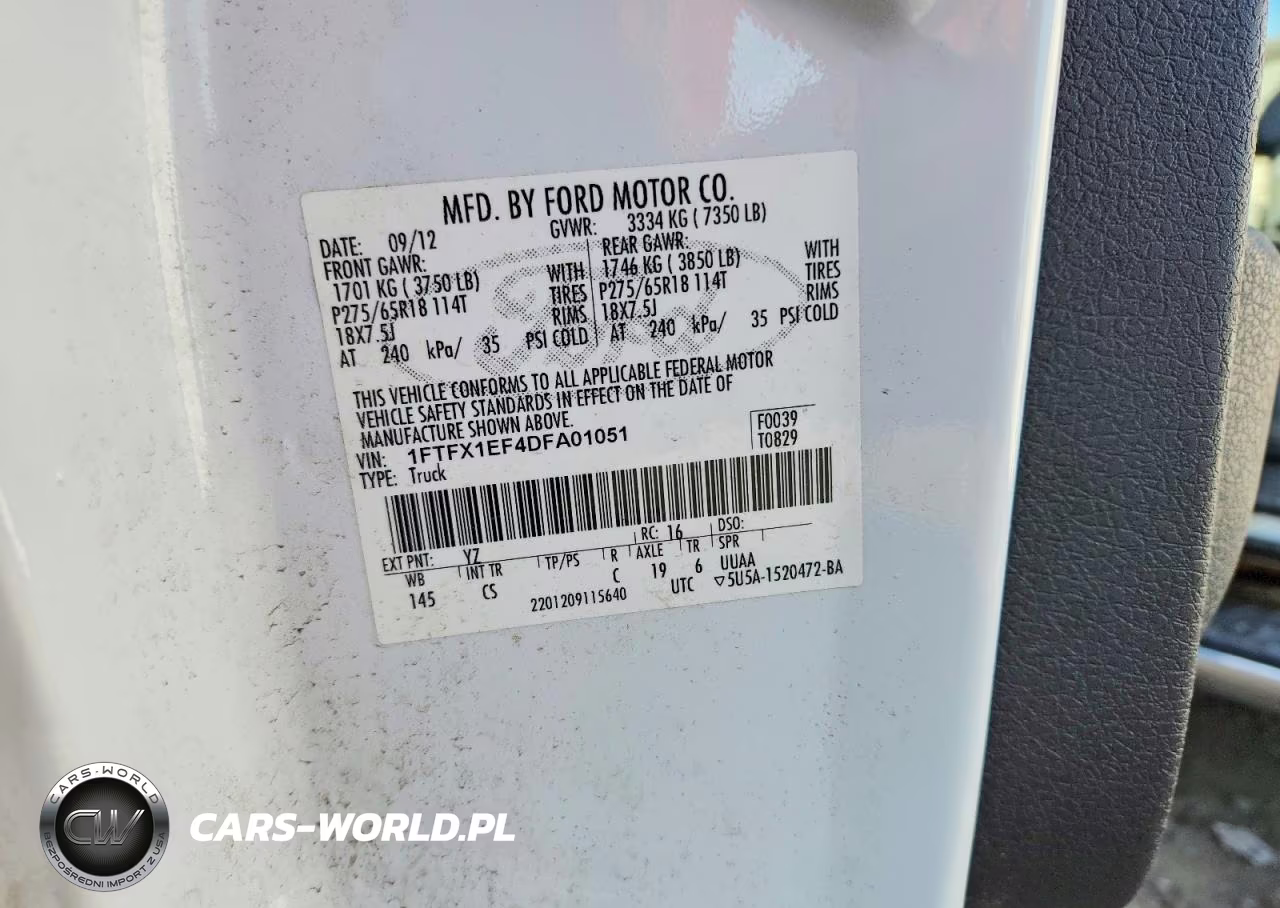 2013 Ford F150 Super Cab VIN:1FTFX1EF4DFA01051 - 12