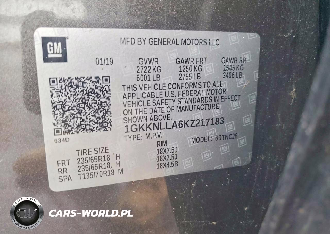 2019 GMC Acadia Sle VIN:1GKKNLLA6KZ217183 - 13