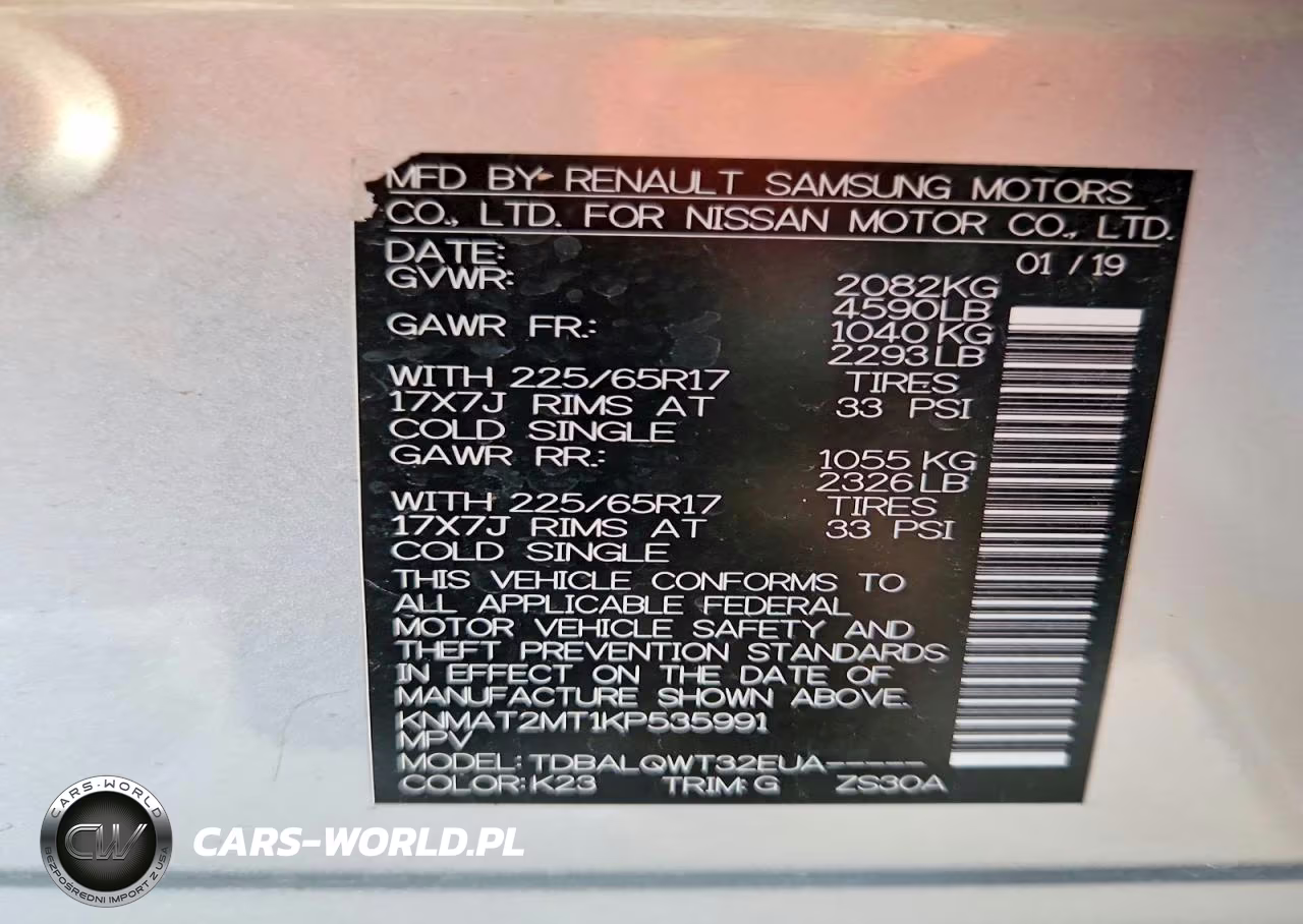 2019 Nissan Rogue Sv VIN:KNMAT2MT1KP535991 - 13