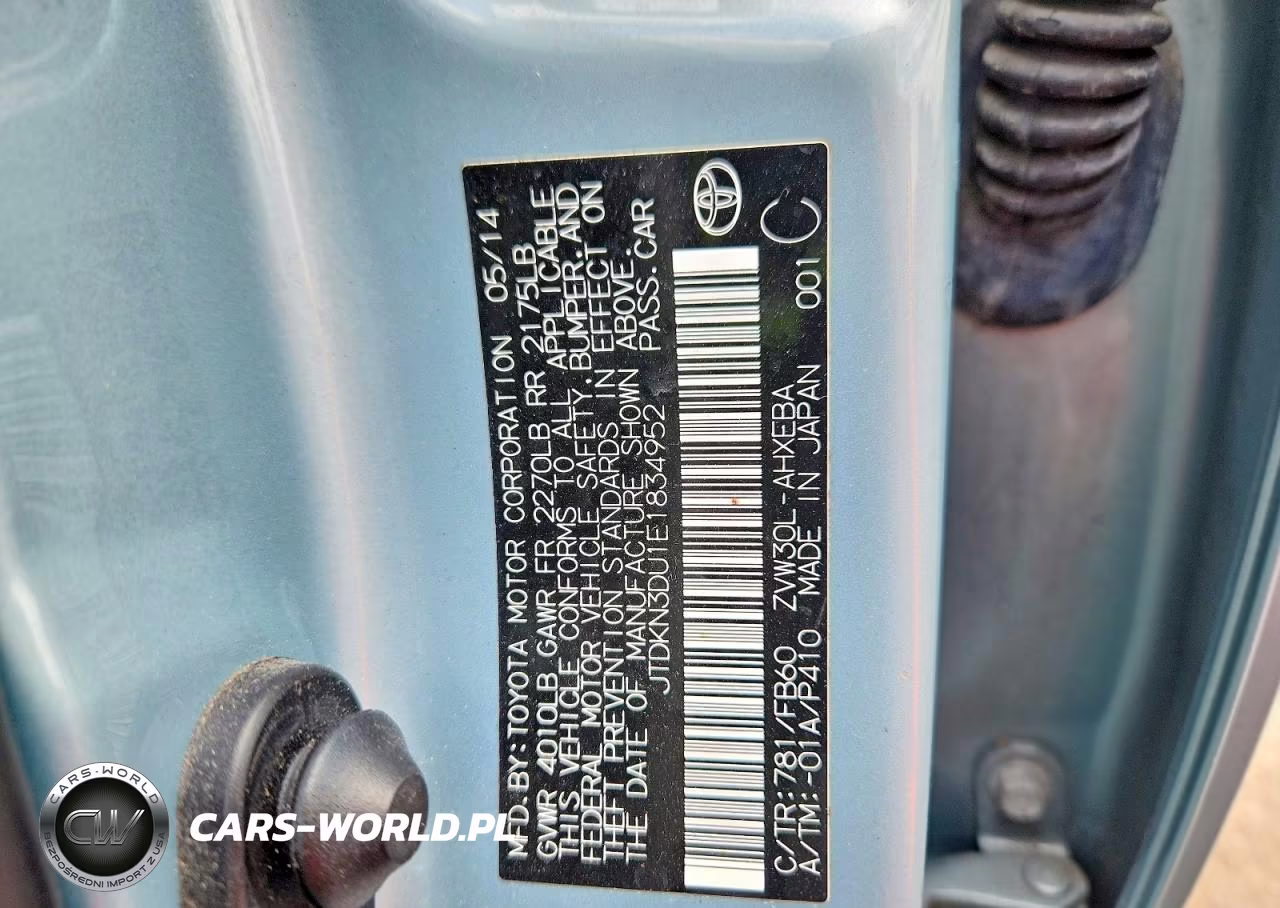 2014 Toyota Prius Three VIN:JTDKN3DU1E1834952 - 12