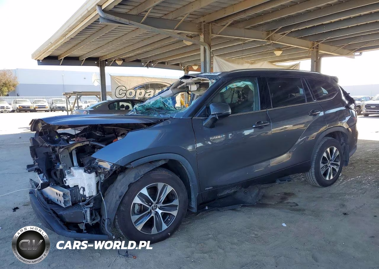 2021 Toyota Highlander Hybrid Xle VIN:5TDHBRCH6MS517230 - 1