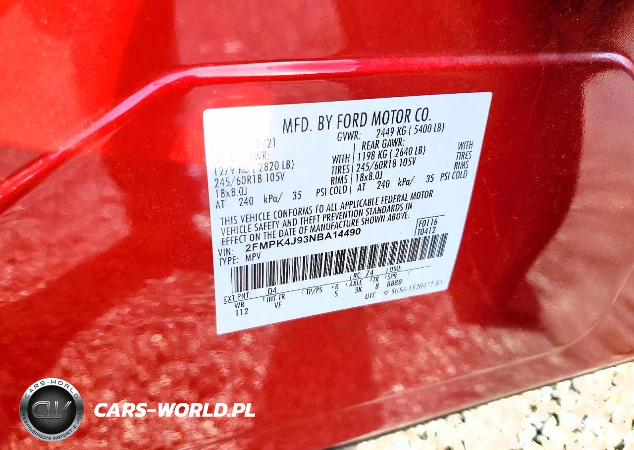 2022 Ford Edge Sel VIN:2FMPK4J93NBA14490 - 14