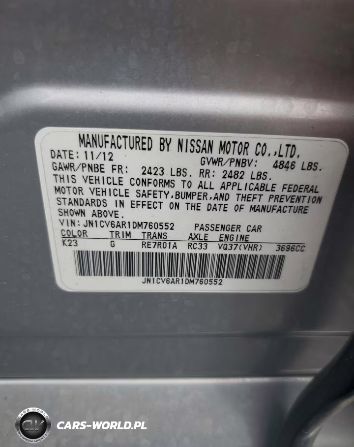 2013 Infiniti G37 Sedan X VIN:JN1CV6AR1DM760552 - 12