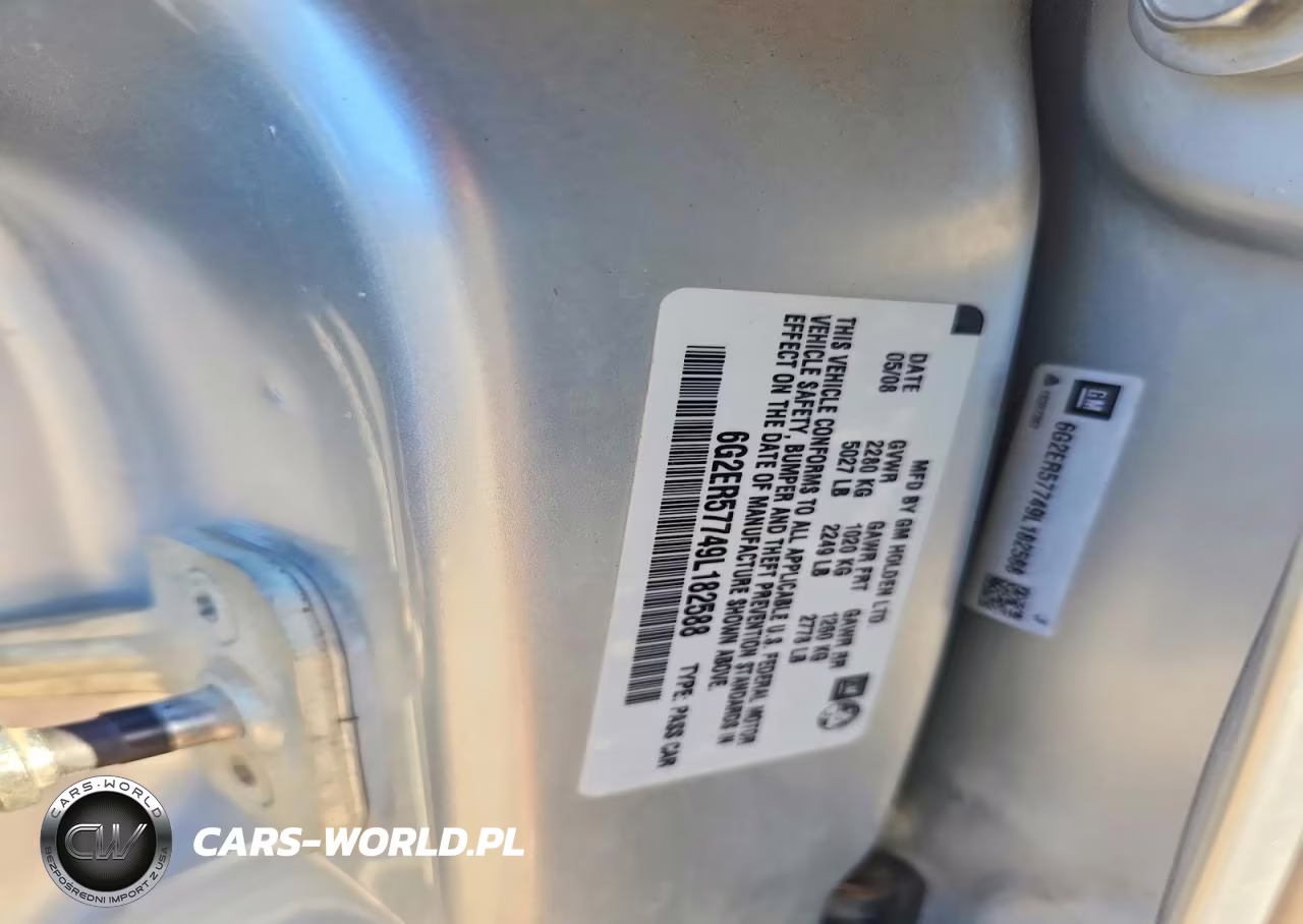 2009 Pontiac G8 VIN:6G2ER57749L182588 - 12