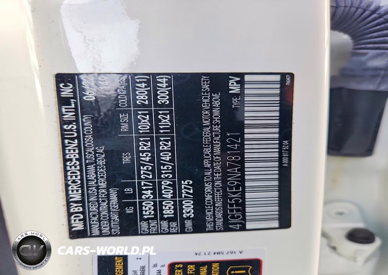 2022 Mercedes-Benz Gls 450 4Matic VIN:4JGFF5KE9NA781421 - 12