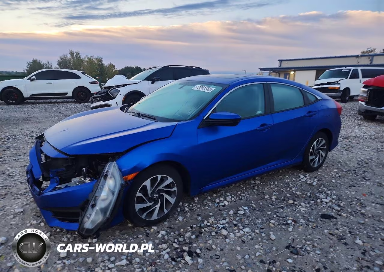 2018 Honda Civic Ex VIN:19XFC2F77JE018070 - 1