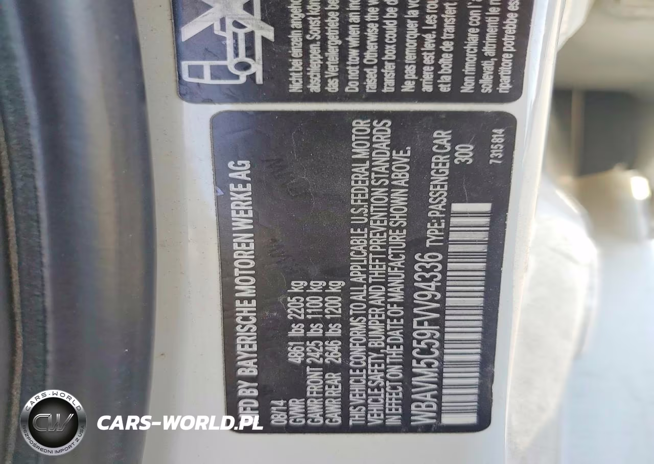 2015 BMW X1 xDrive35I VIN:WBAVM5C59FVV94336 - 13