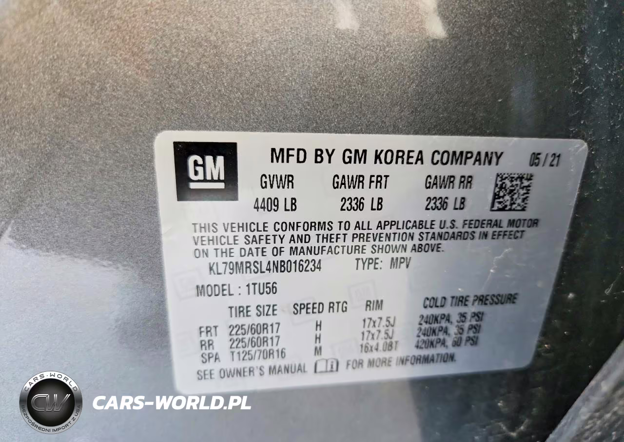 2022 Chevrolet Trailblazer Lt VIN:KL79MRSL4NB016234 - 13