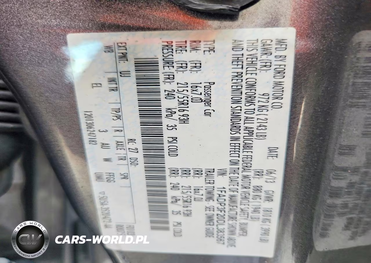 2013 Ford Focus Se VIN:1FADP3F20DL383567 - 13