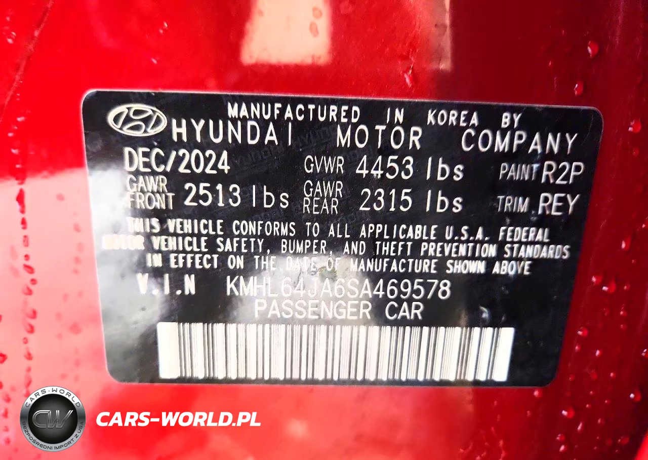 2025 Hyundai Sonata Sel VIN:KMHL64JA6SA469578 - 12