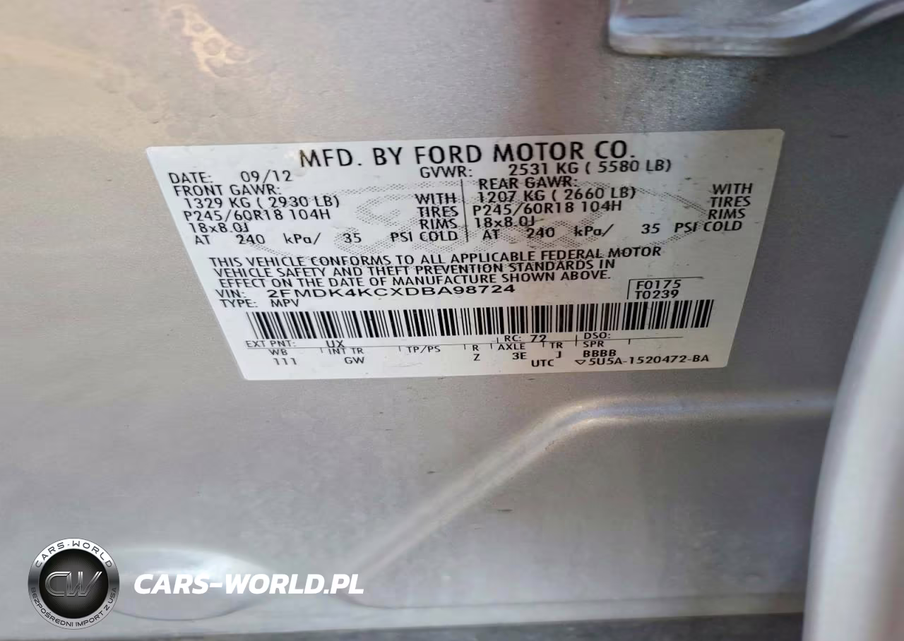 2013 Ford Edge Limited VIN:2FMDK4KCXDBA98724 - 13