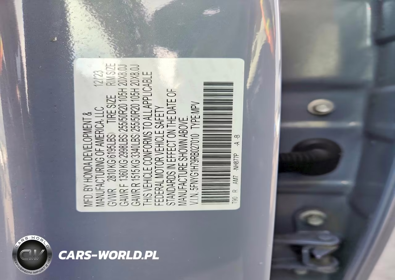 2024 Honda Pilot Touring VIN:5FNYG1H79RB027010 - 14
