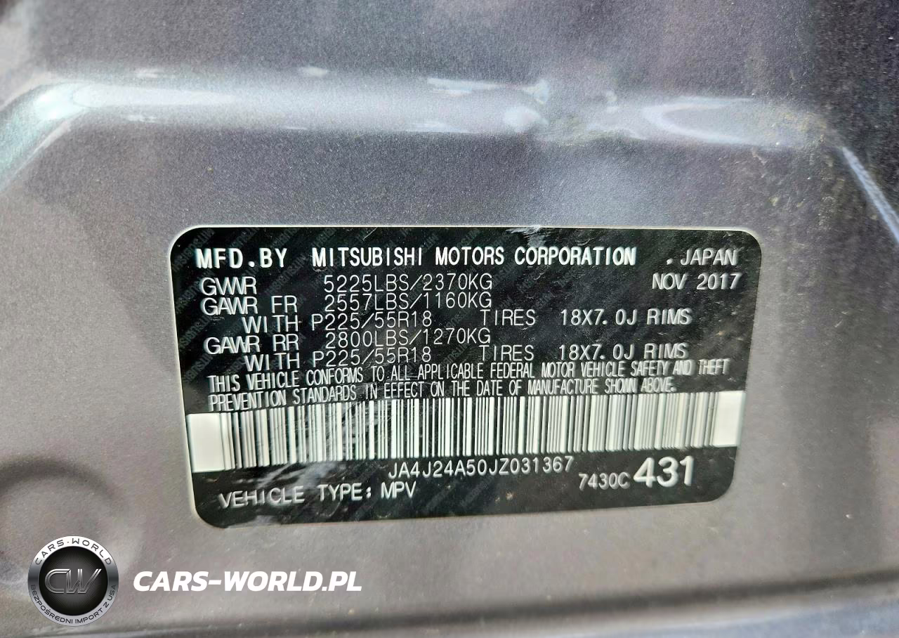 2018 Mitsubishi Outlander Se VIN:JA4J24A50JZ031367 - 13