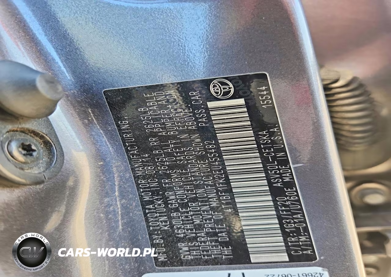 2014 Toyota Camry Se VIN:4T1BF1FK2EU455482 - 12