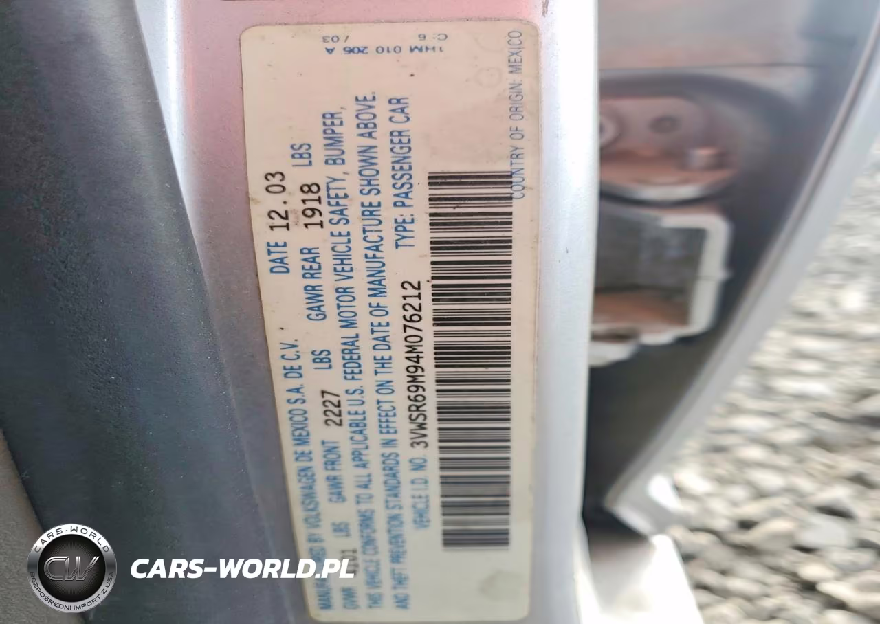 2004 Volkswagen Jetta Gls Tdi VIN:3VWSR69M94M076212 - 12