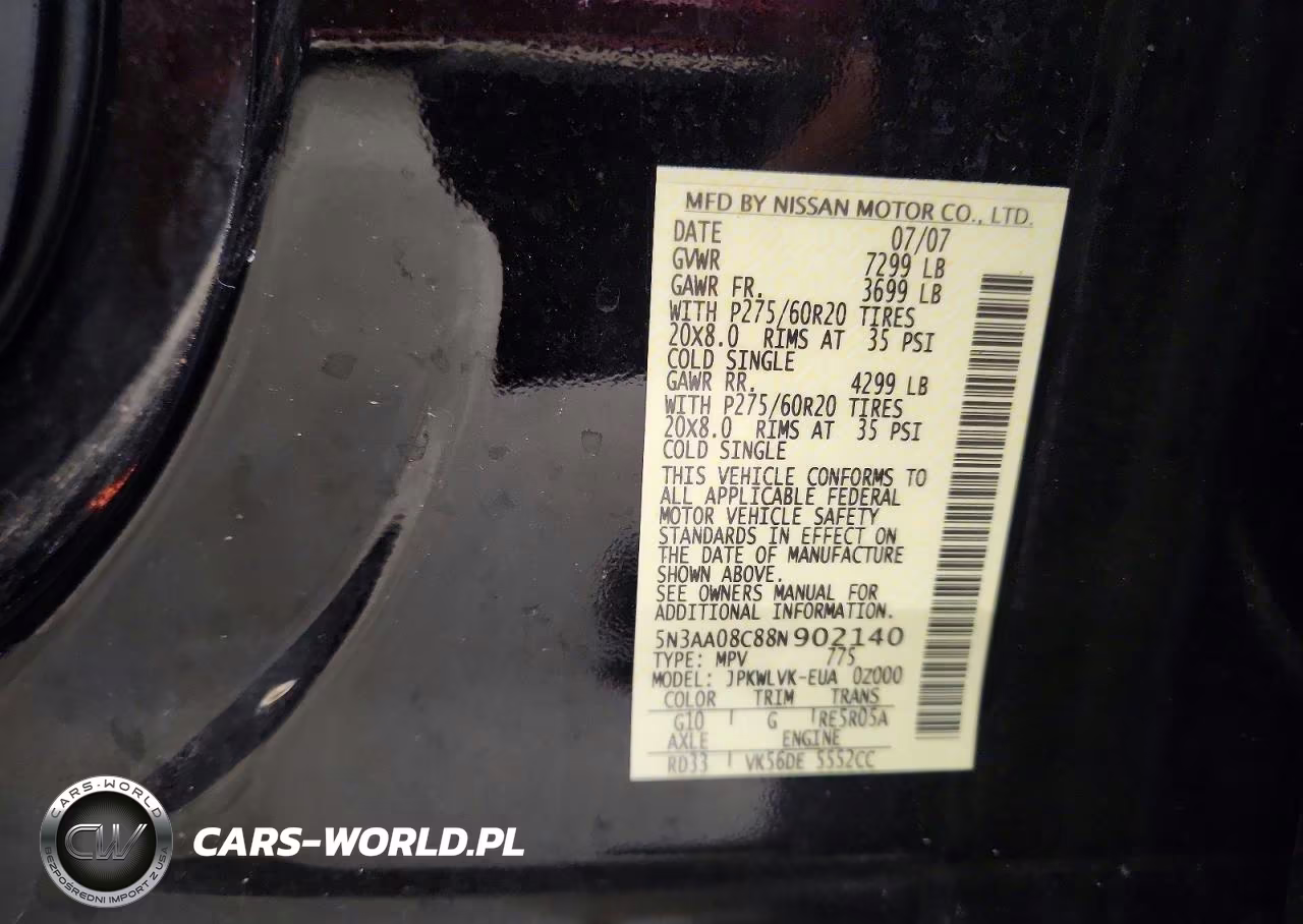 2008 Infiniti Qx56 Base VIN:5N3AA08C88N902140 - 13